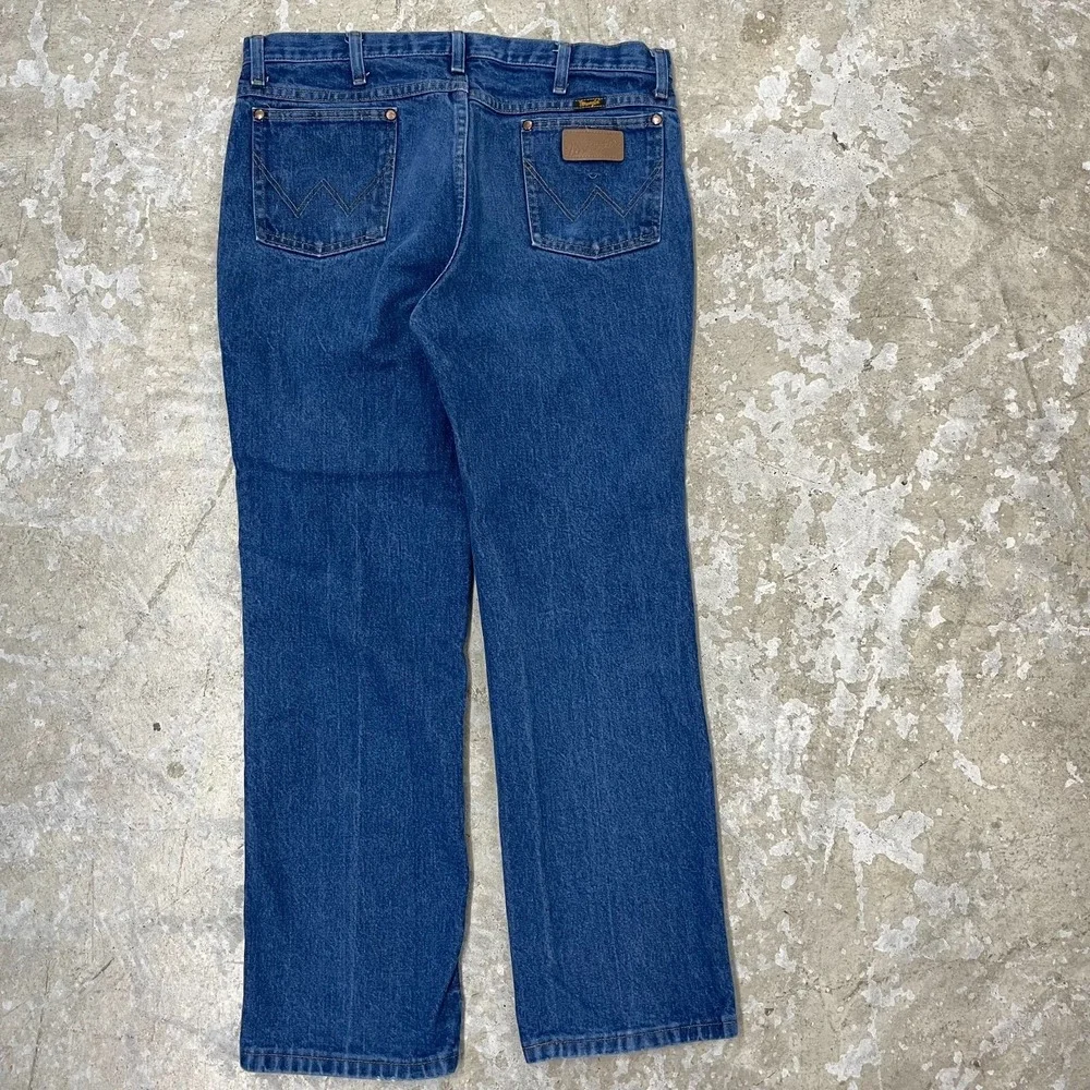 Vintage Wrangler Jeans 36x30 Blue Pants Slim 936 Cowboy Western Denim Work‎ C283